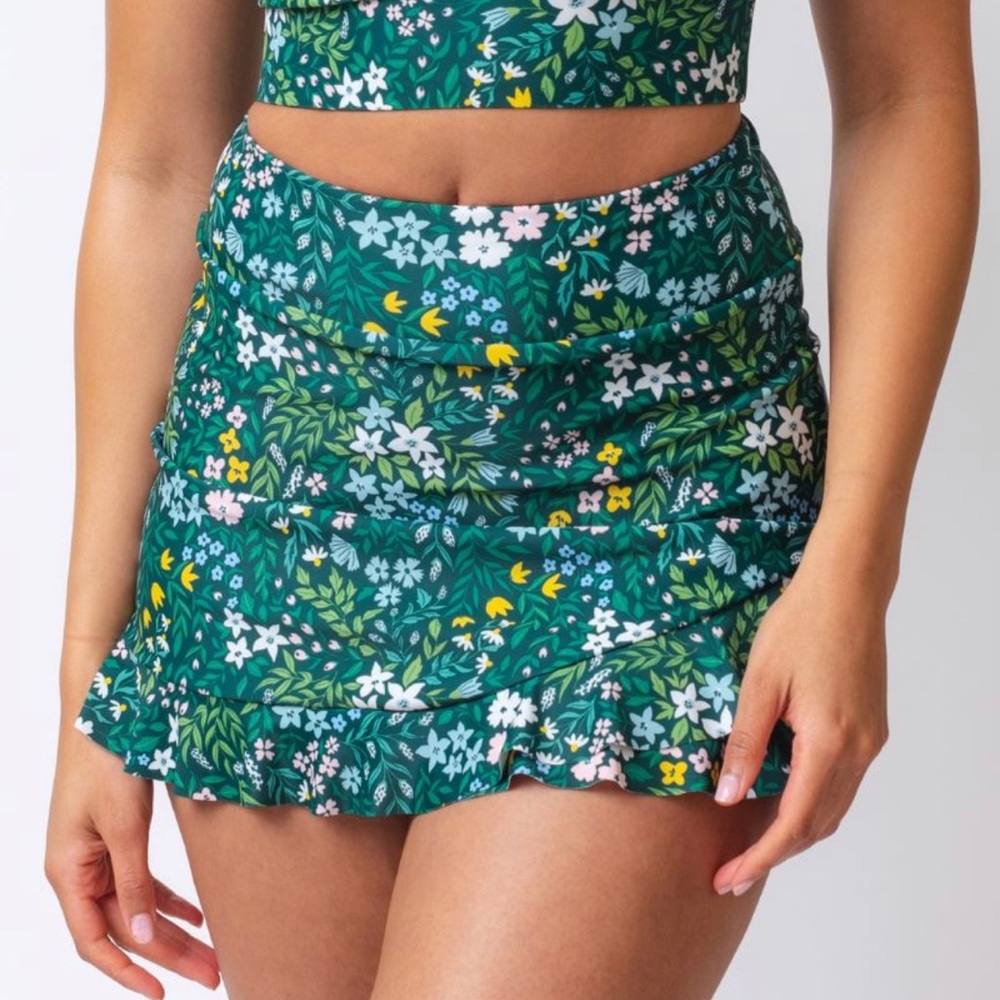 Lime Ricki swimsuit skirt